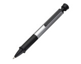 Aluminium ball pen with black clip